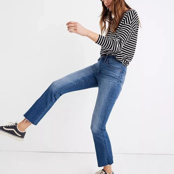 Madewell NWT Cali Demi Boot Back Seam Edition Jeans Size 25 - Picture 5 of 16